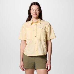 Columbia NWT Brea Falls Shirt Yellow Button Down Fishing Top